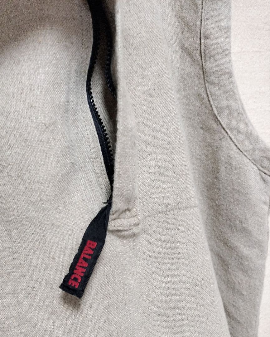希少　BALANCE WEAR DESIGN　フーデッドプルオーバーリネンベスト