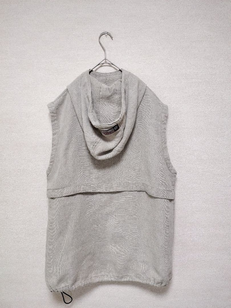 希少　BALANCE WEAR DESIGN　フーデッドプルオーバーリネンベスト