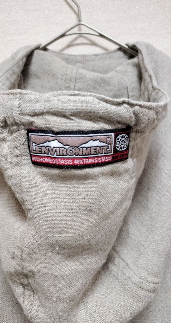 希少　BALANCE WEAR DESIGN　フーデッドプルオーバーリネンベスト