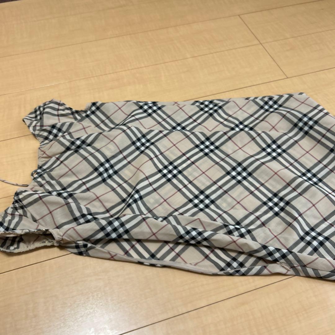 BURBERRY BLUE LABELベージュ チェックノースリーブ ワンピース