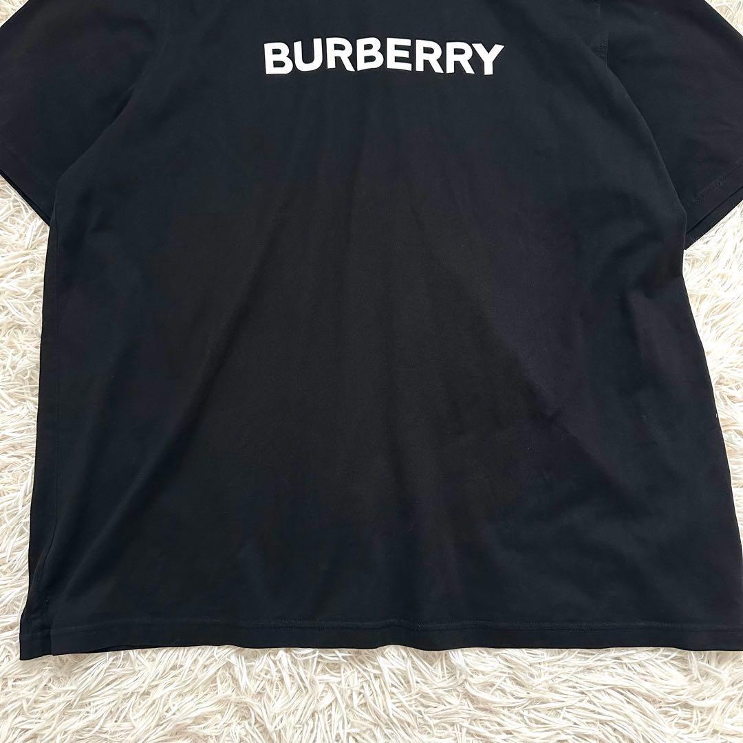 現行✨️バーバリー 半袖 デカ ロゴプリント Tシャツ ブラック ユニセックス