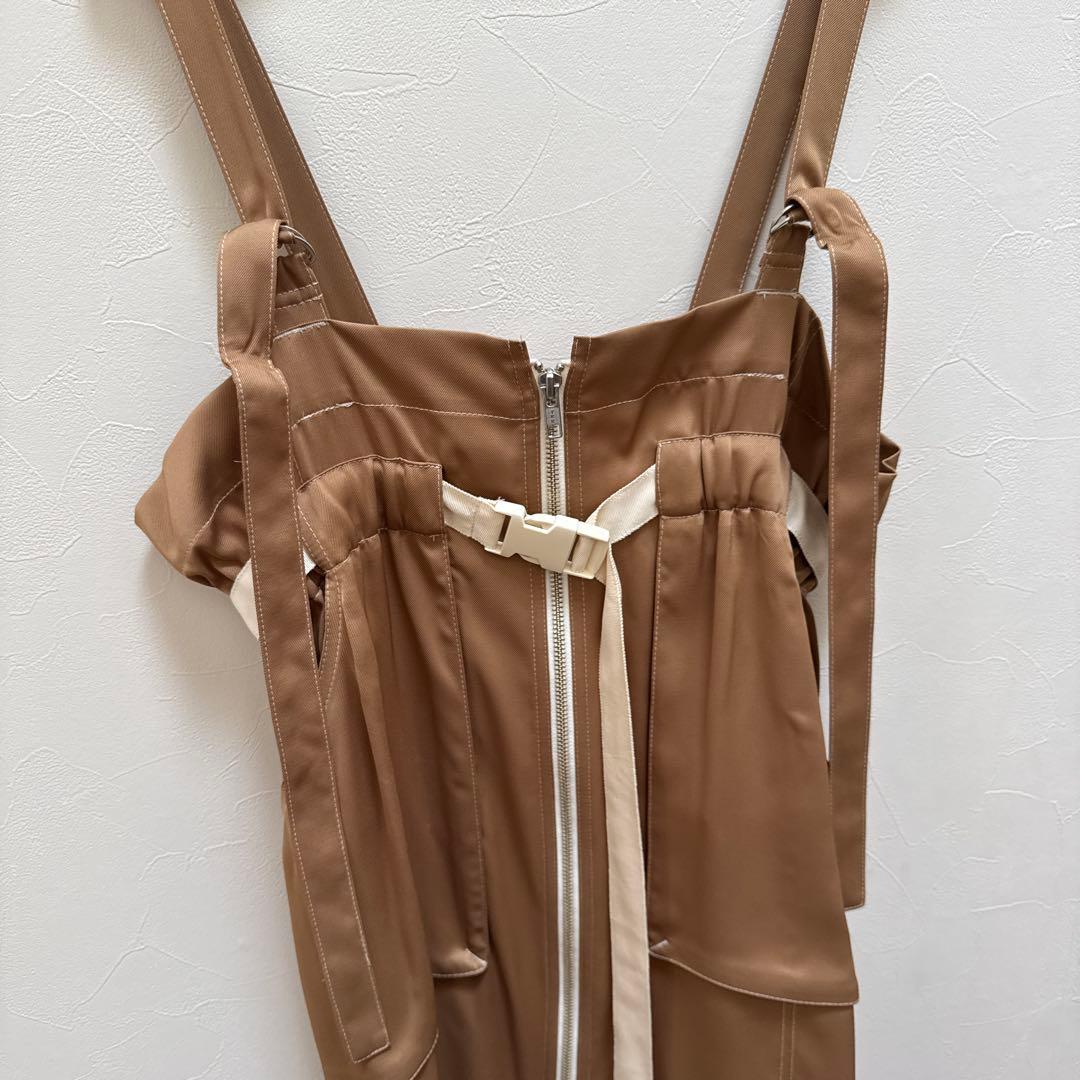 【PINUE新品】サスペンダーサイドタックスカート