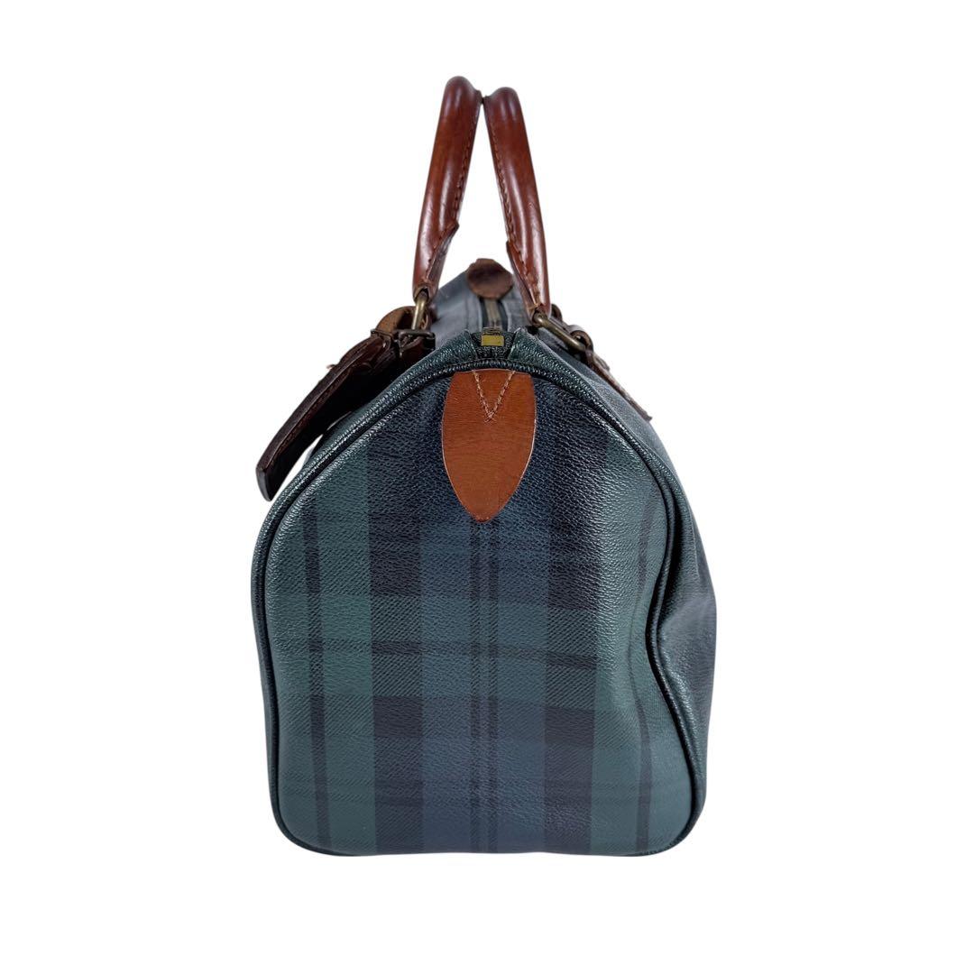 【美品】RALPH LAUREN ラルフローレン　チェック　ミニボストンバッグ