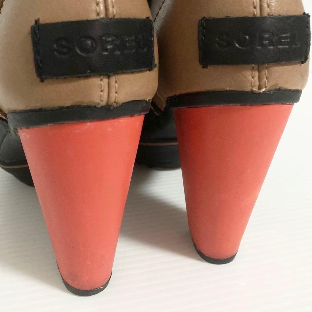 SOREL ソレル アンクル レインブーツ 25cm ヒール