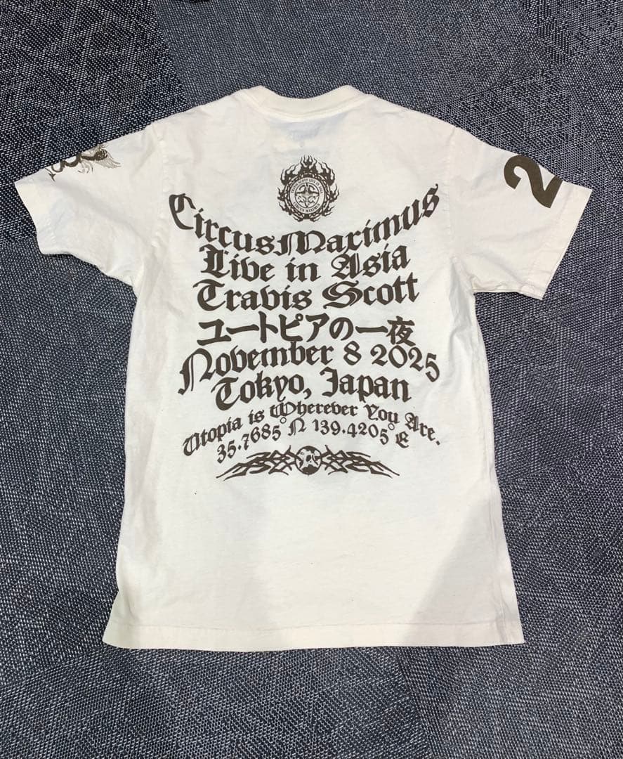 トップス Travis Scott concert t-shirt