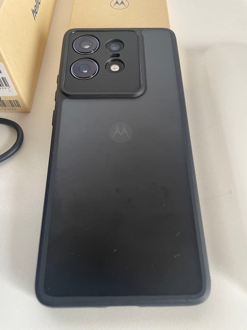 Motorola edge 50S PRO 黒　ケース　液晶保護フィルム付