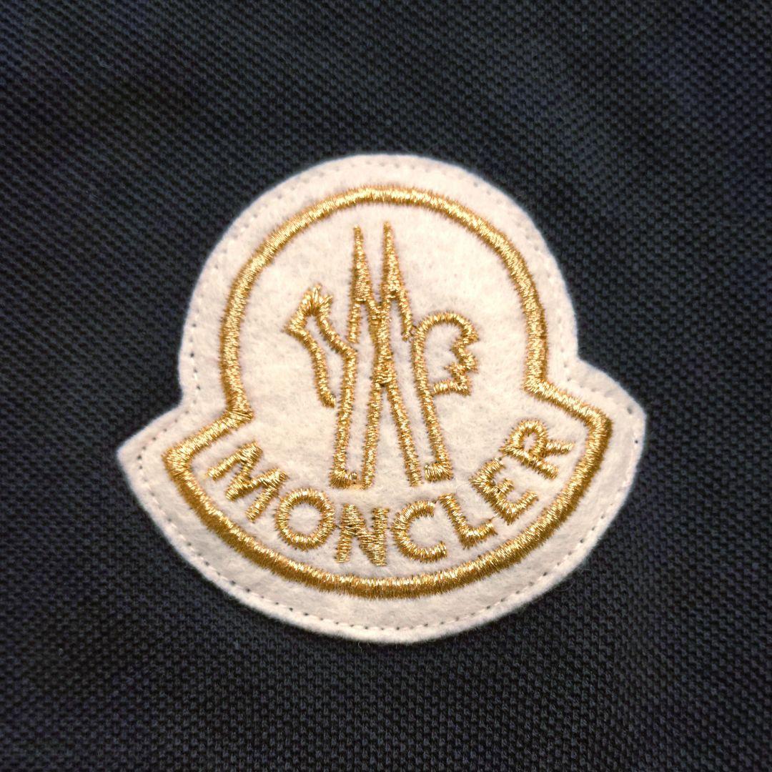 MONCLER Slim Fit ブラックポロシャツ