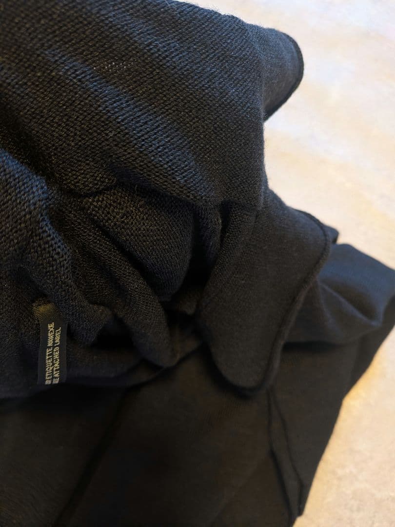 Yohji Yamamoto +Noir カーディガン 変形　ブラック　襟付き