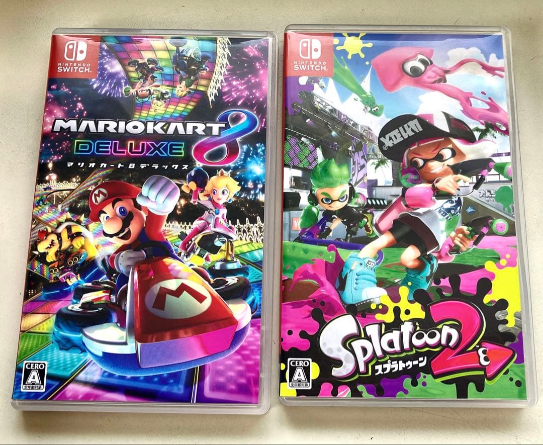Nintendo Switch 本体 グレー マリオカート8、スプラ2付き