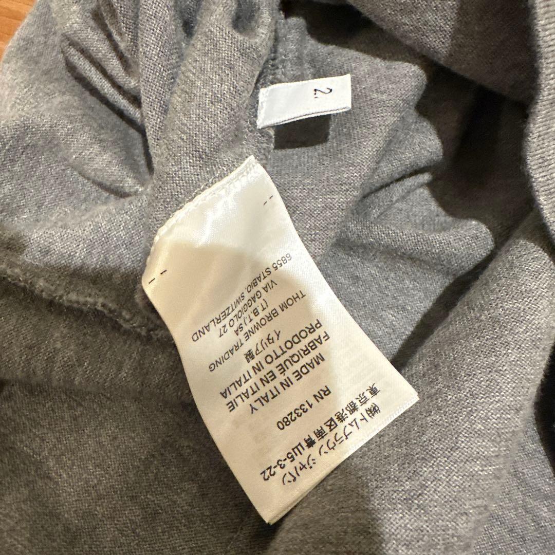 THOM BROWNE トムブラウン 2003 Tシャツ 42 グレー　M