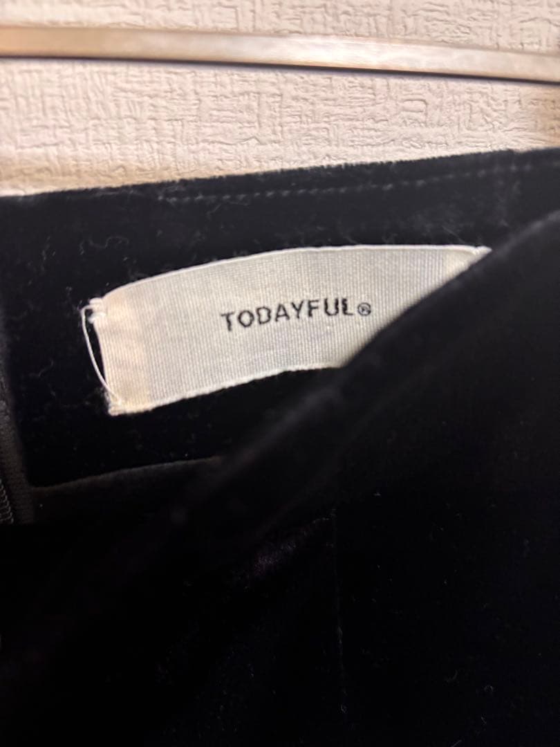 TODAYFUL Pencil Velour Skirt ペンシルベロアスカート