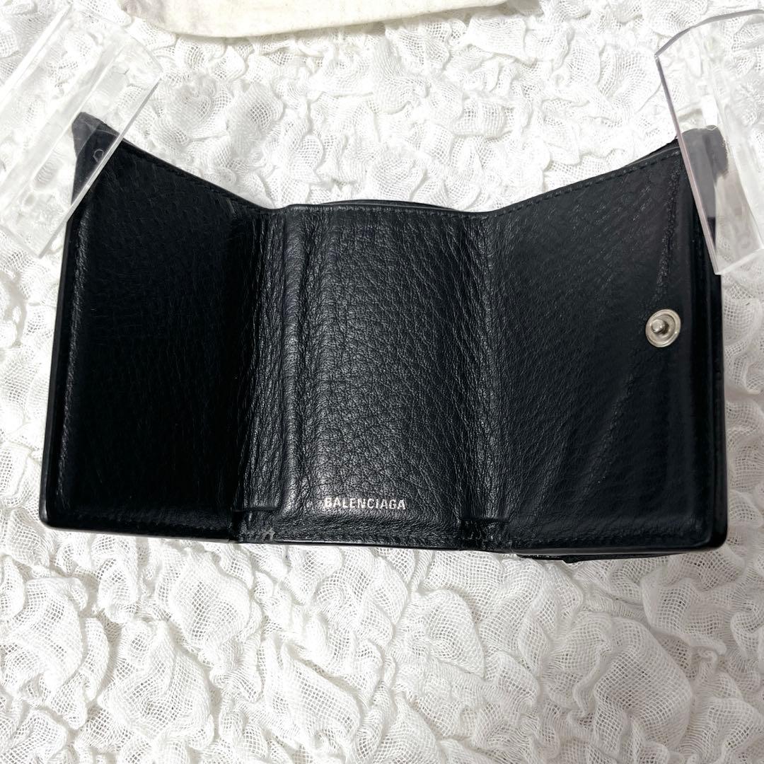 箱付✨ペーパーミニウォレットBALENCIAGA 三つ折り財布　バレンシアガ