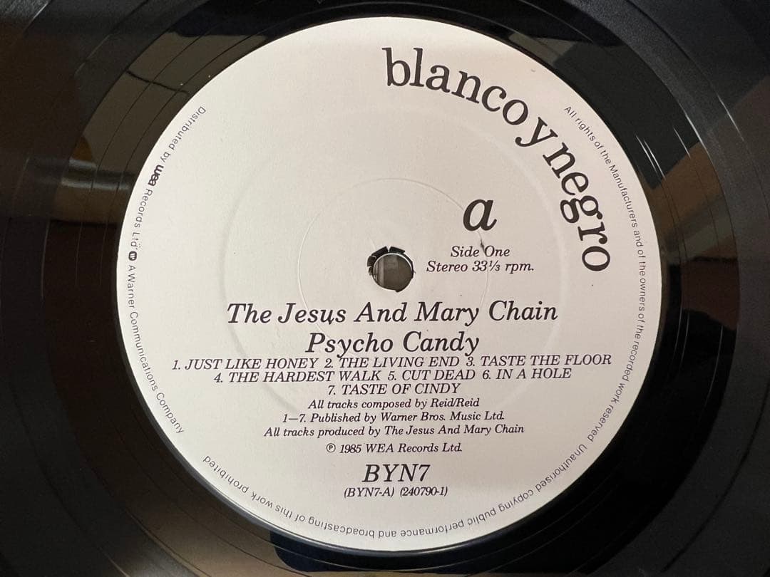 Psycho Candy/Jesus & Mary Chain UK盤 LP洋楽
