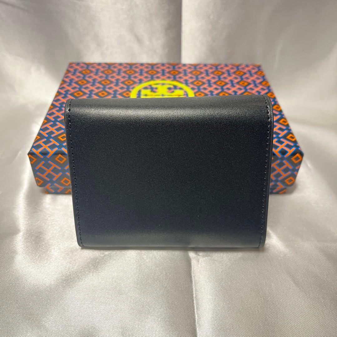 新品 TORY BURCH ブラック3つ折り財布 コンパクトウォレット