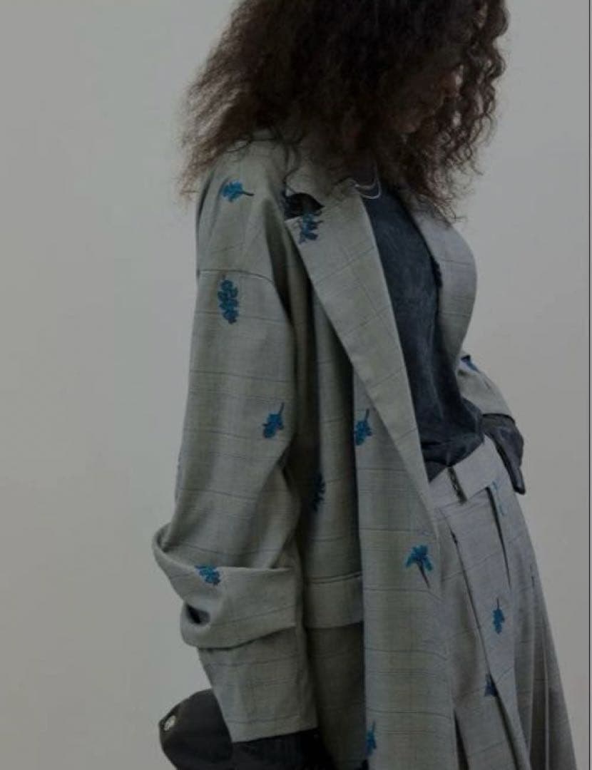 ジャケット・アウター AMERI CHECK FLOWER JACKET