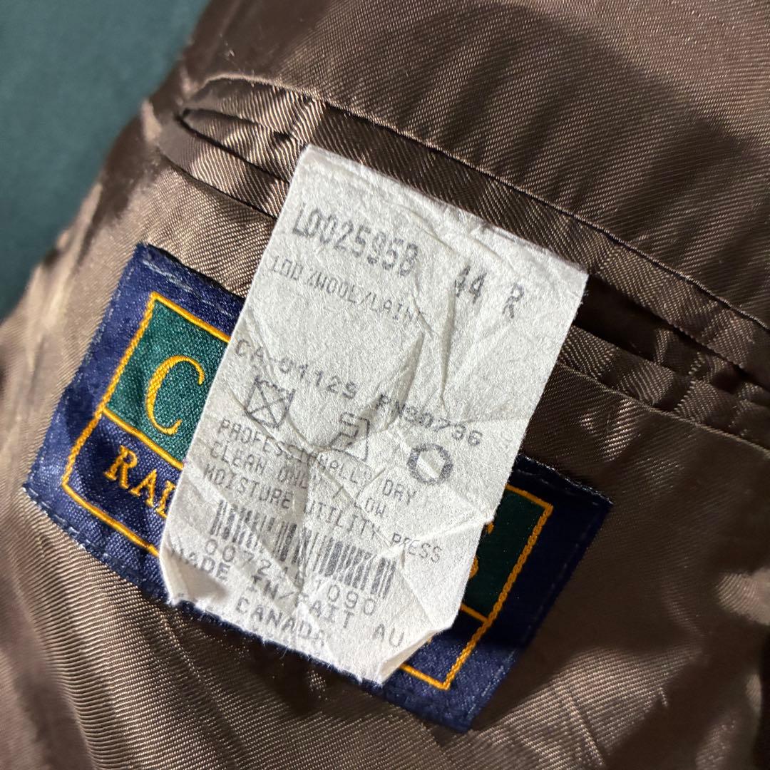 90s CHAPS Ralph Lauren金ボタンテーラードジャケットグリーン