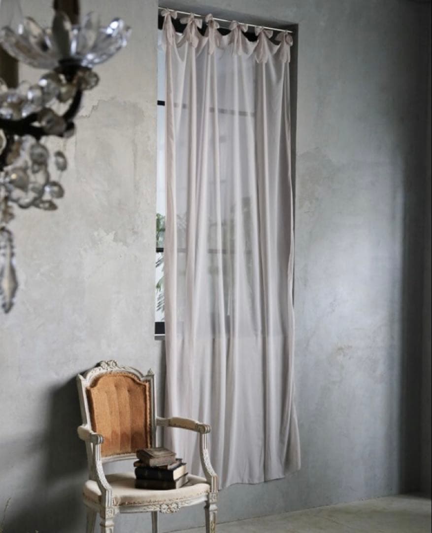 サラグレース Chez moiカーテンOrganza Basicグレージュ