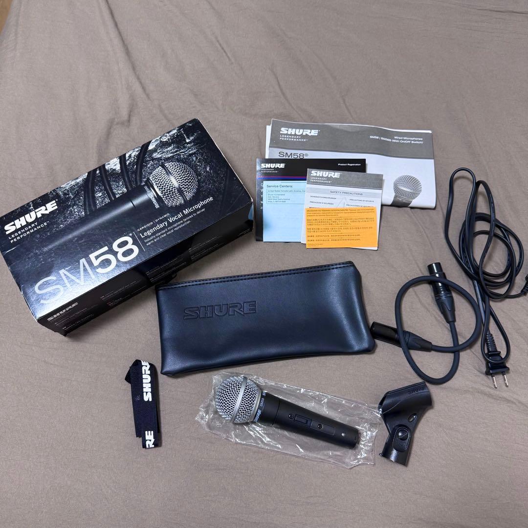 【SHURE】 SM58 ダイナミックマイク ほぼ未使用