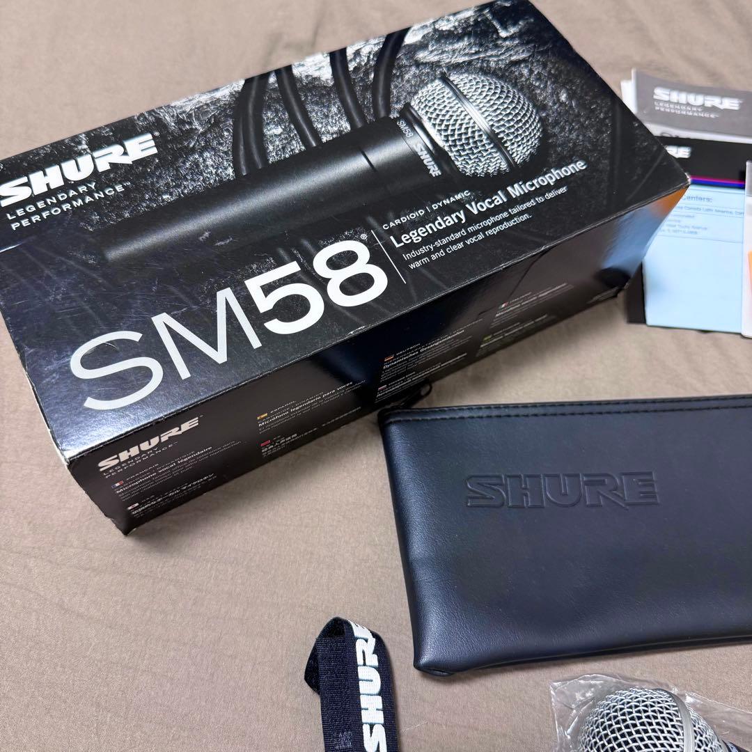 【SHURE】 SM58 ダイナミックマイク ほぼ未使用