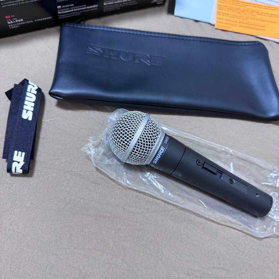【SHURE】 SM58 ダイナミックマイク ほぼ未使用