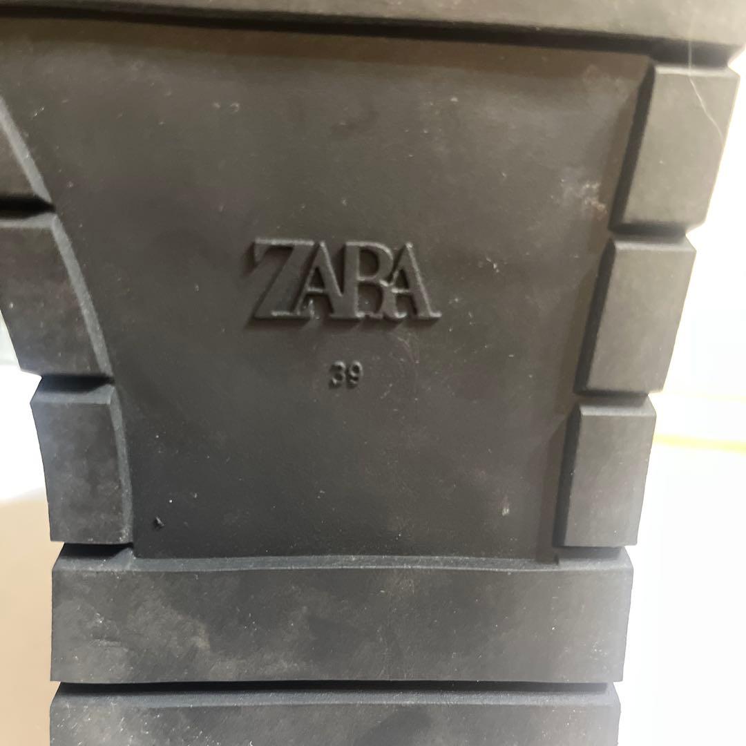 ⭐︎美品⭐︎ZARA サイドゴアブーツ 厚底　ブラック　サイズ39