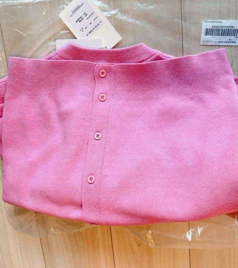 未使用CABaN コットンカシミヤ クルーネックカーディガン S