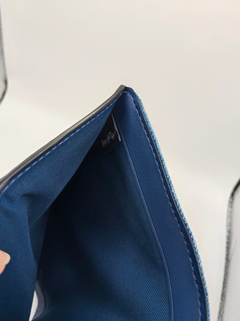 COACH　デニム　二つ折り財布
