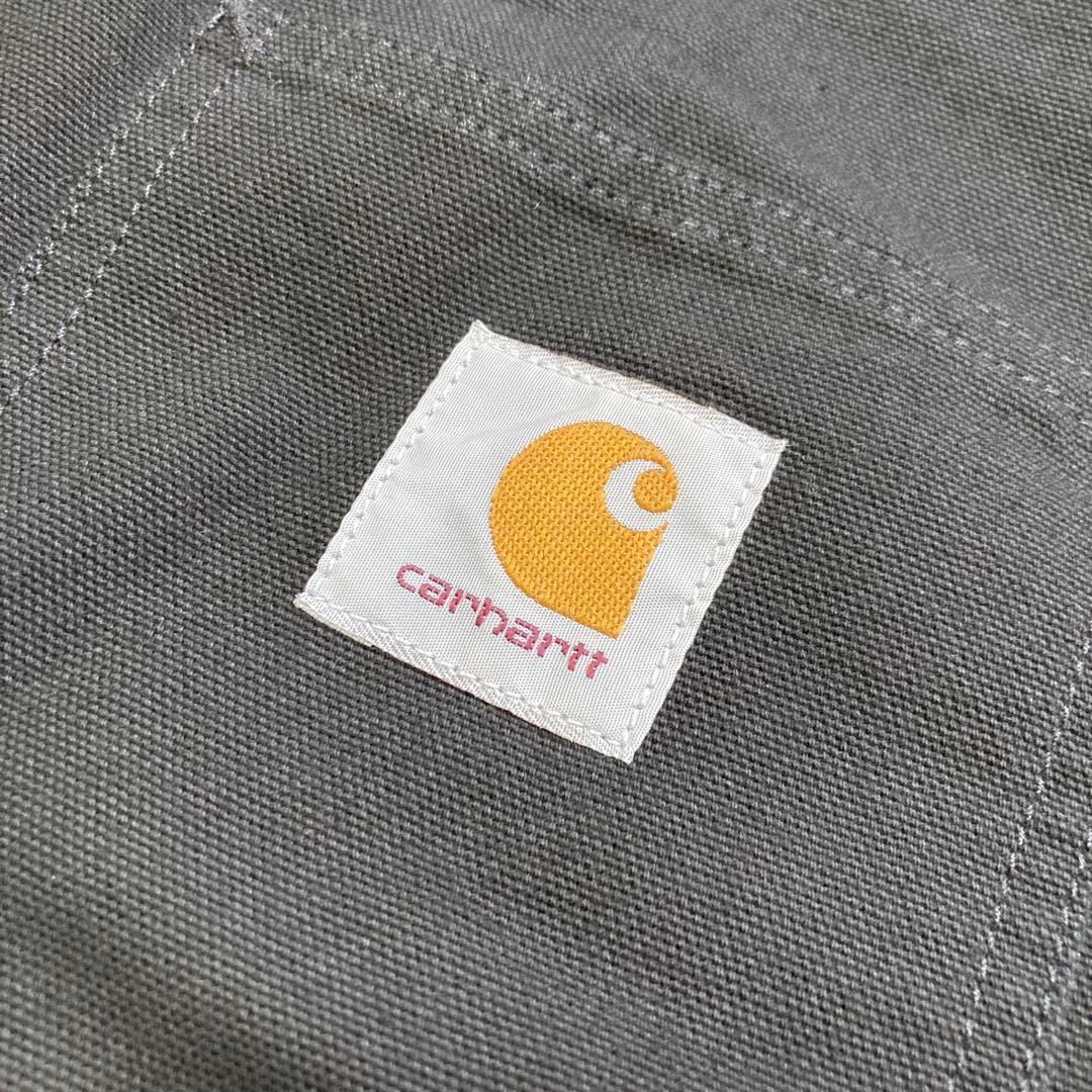 カーハート　carhartt ベスト　デニム調　ブラック　ロゴ　Lサイズ