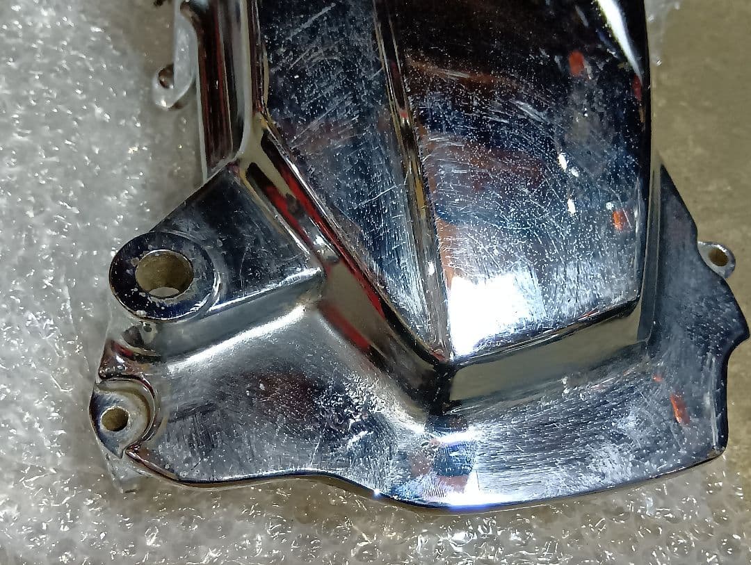 GPZ400F メッキスプロケットカバー　中古品