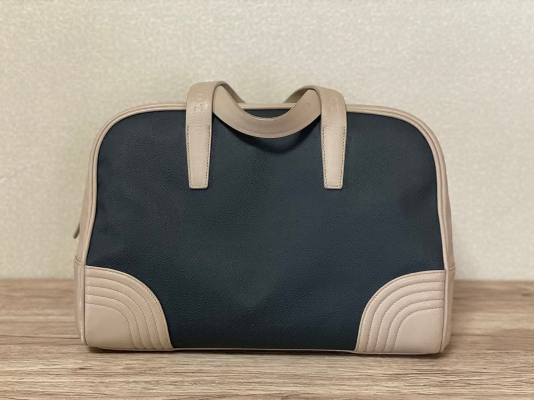 LOEWE ロエベ ボストンバッグ リピートアナグラム エンボス ユニセックス