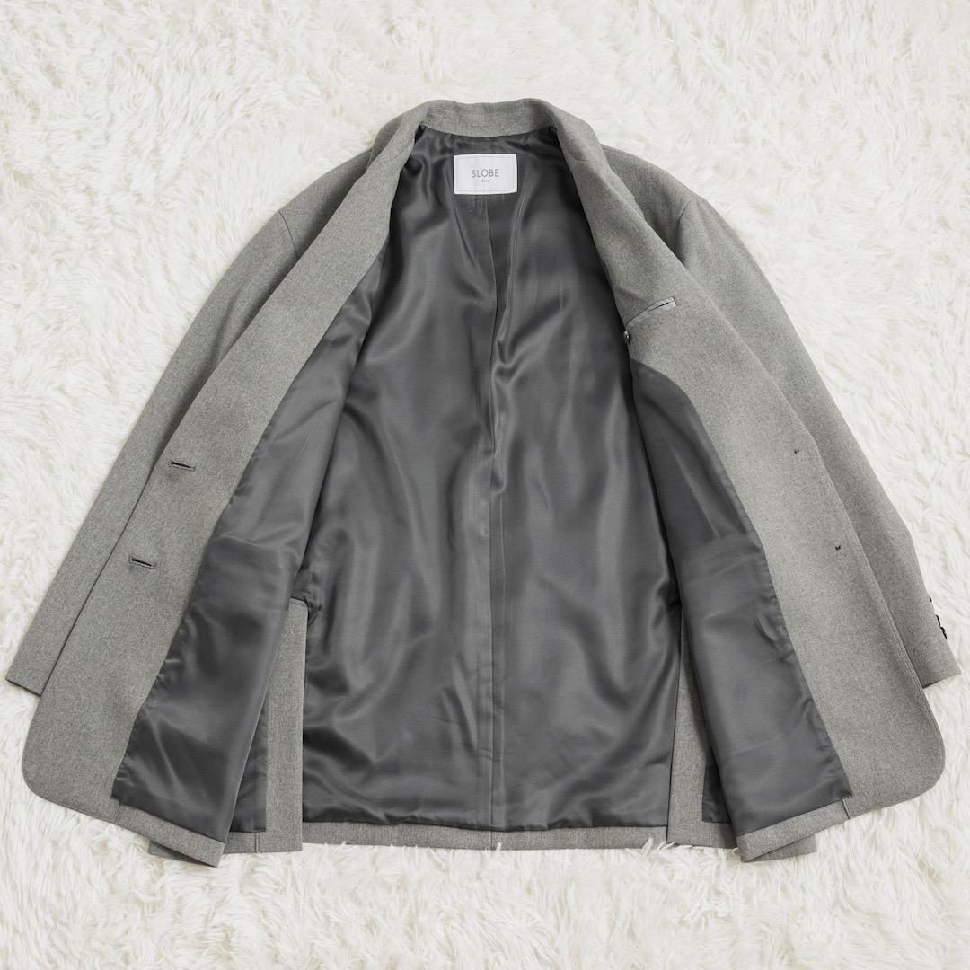 美品 SLOBE IENA 24AW PE SHARK ビッグジャケット グレー
