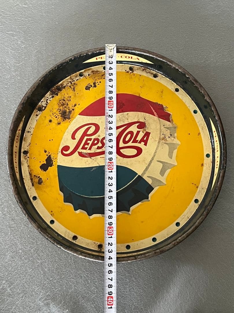 50s ペプシ-コーラ　PEPSI-COLA 金属製　ヴィンテージ　トレイ