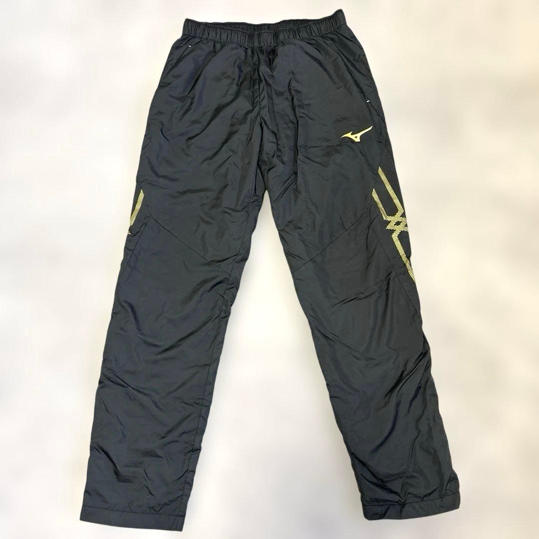 Mizuno フルジップウィンドブレーカー パンツセットアップブラック中綿入