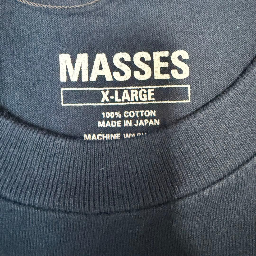 【新品・タグ付】MASSES マシス T-SHIRT BONE XL ネイビー
