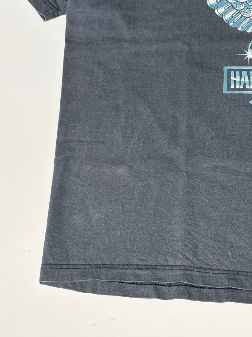 90s USA製｜ハーレー　HARLEY ｜イーグル　メタル｜XL｜炭黒グレー