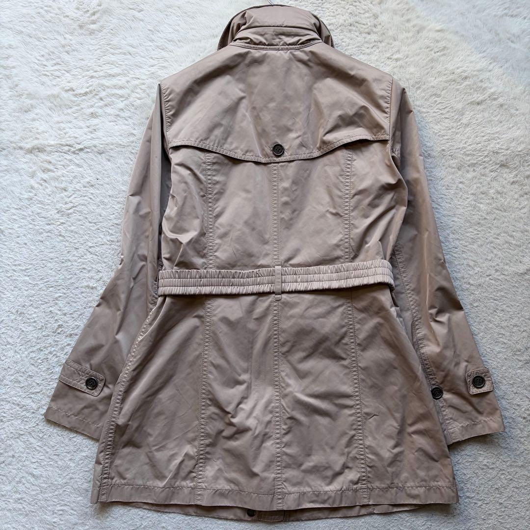 美品✨バーバリーロンドン シングルトレンチコート ナイロン 腰ベルト ベージュ系