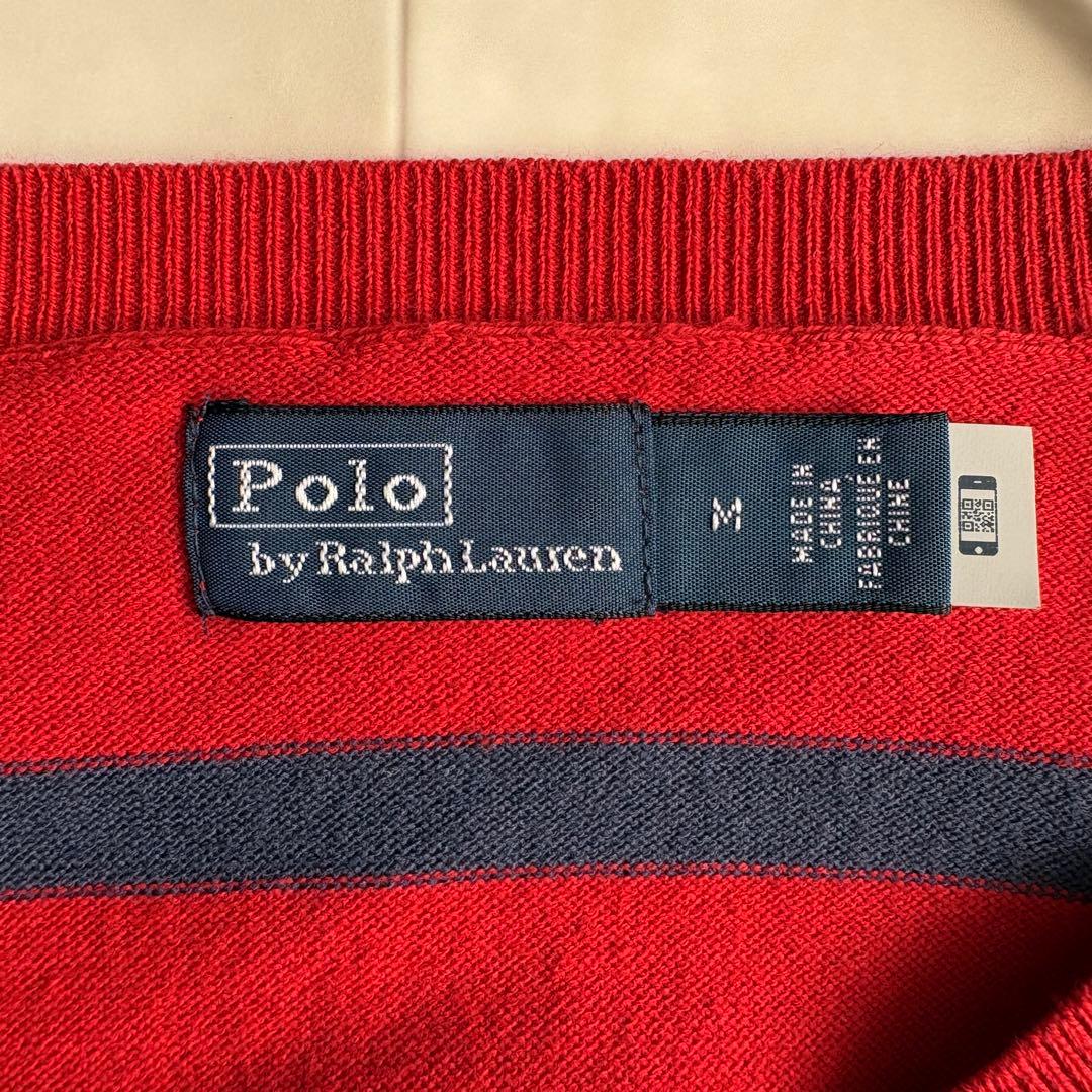 現行タグ✨ Polo Ralph Laurenボーダーカーディガン赤紺M