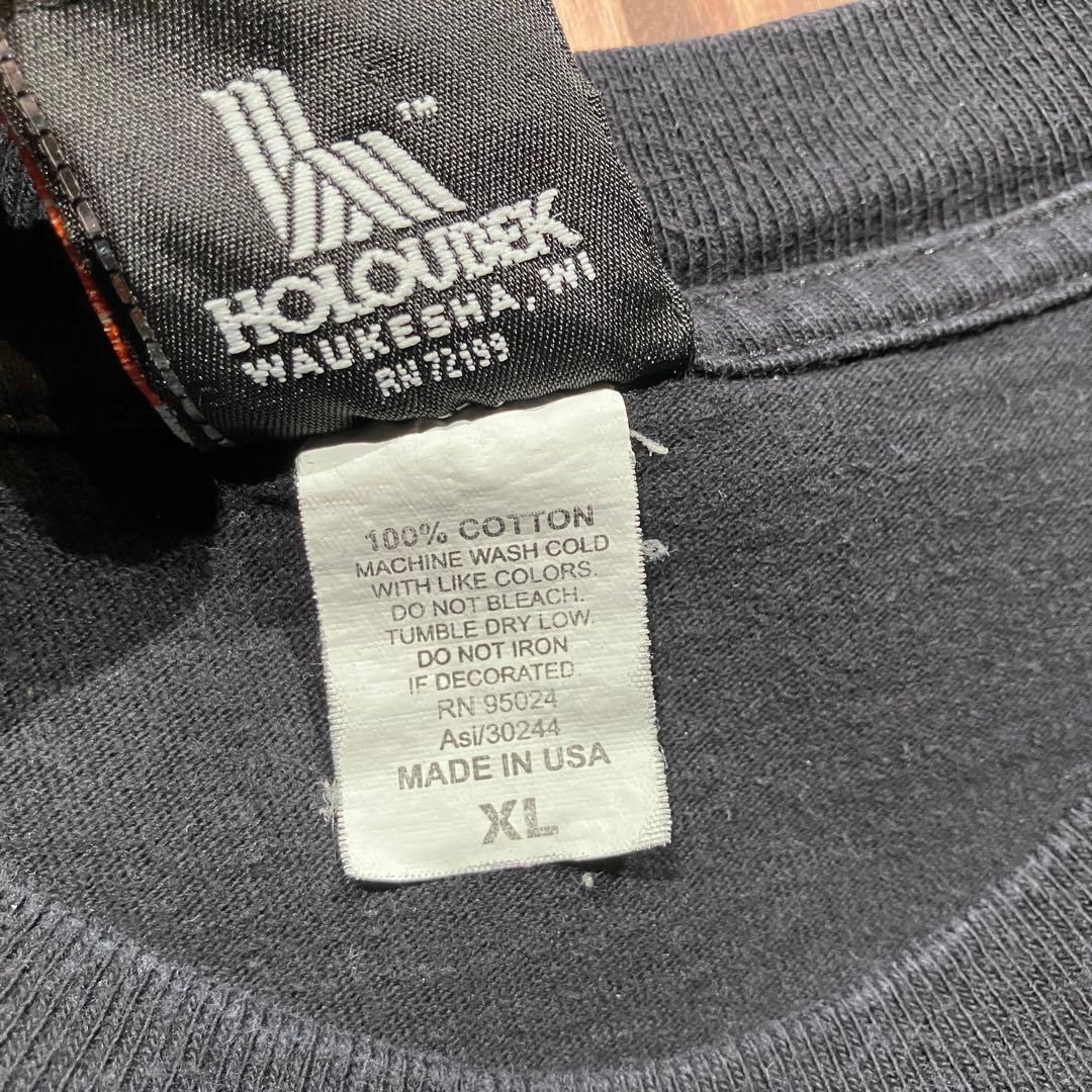 USA製 ハーレーダビッドソン　ブルーエンブレム　両面プリント　tシャツ XL