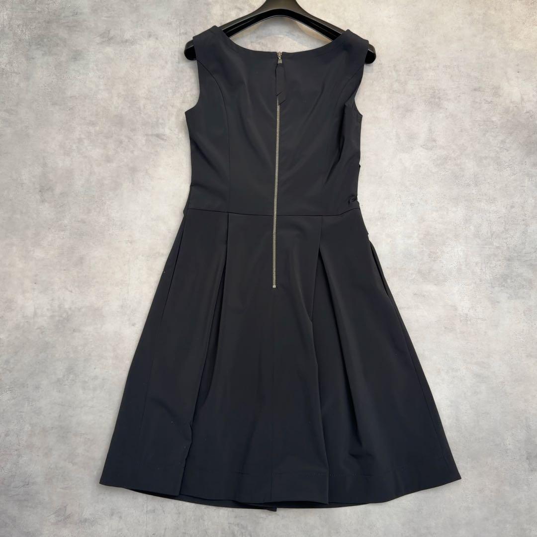 【FOXEY NEW YORK】ノースリーブフレアワンピース 黒 38 日本製