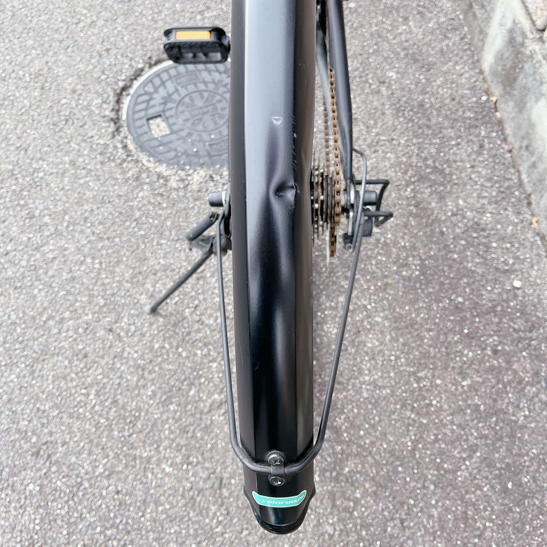 APASCH シティサイクル ブラック バスケット付き