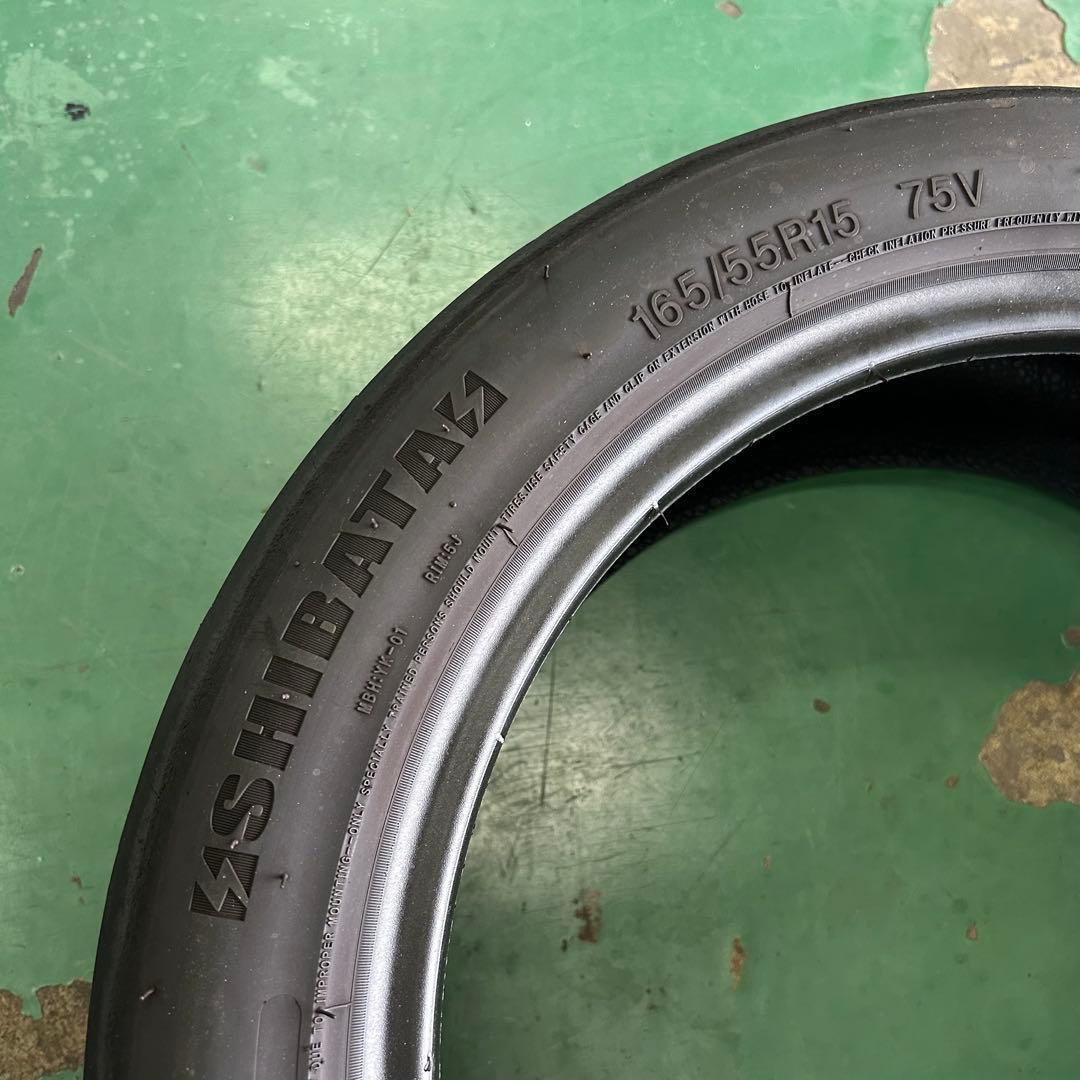 中古タイヤ165/55R15シバタイヤ4本セット