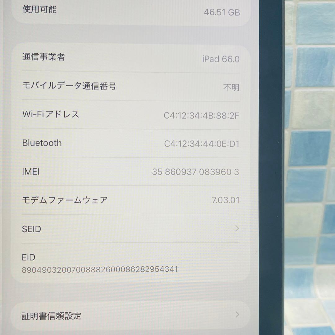 iPad 第9世代 本体 64GB Cellular ドコモ スペースグレイ