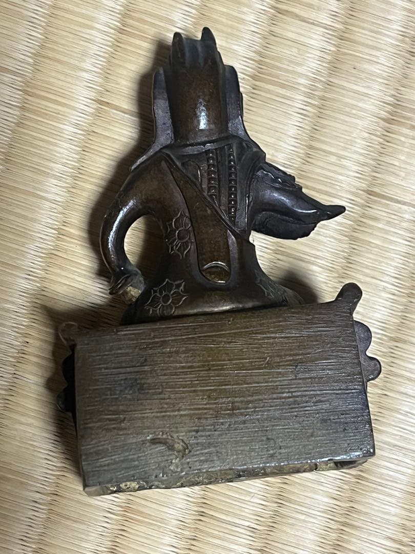 ピコ金属製 神像 彫刻 中国古美術　関羽像（関公像）　青銅清朝〜民国期頃