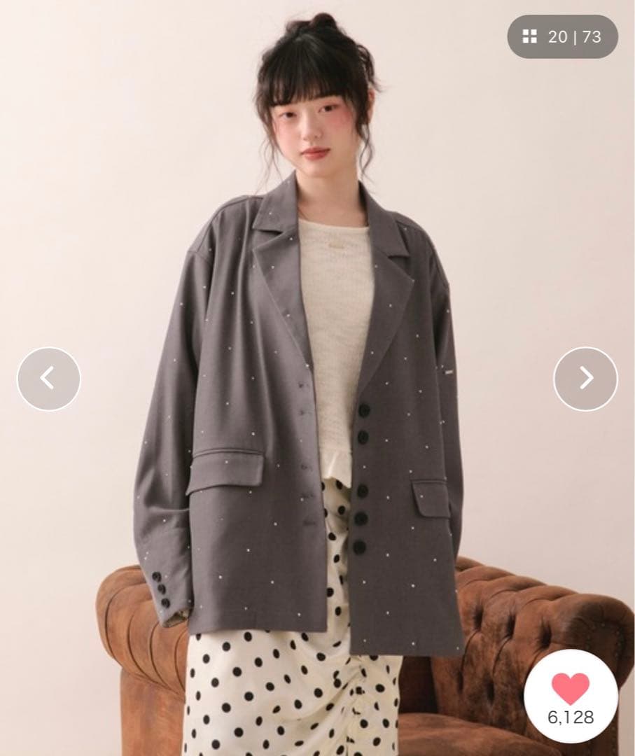 loinnuit ニュアンスボタンレースジャケット【タグ付き新品未使用品】