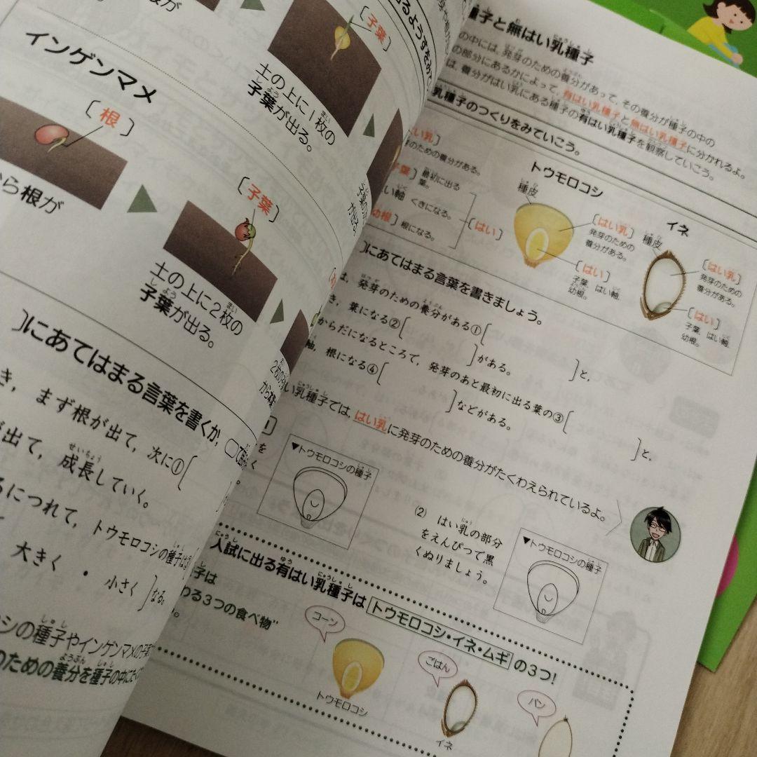 進研ゼミ　中学受験講座 テキストセット　半年分　ほぼ未記入