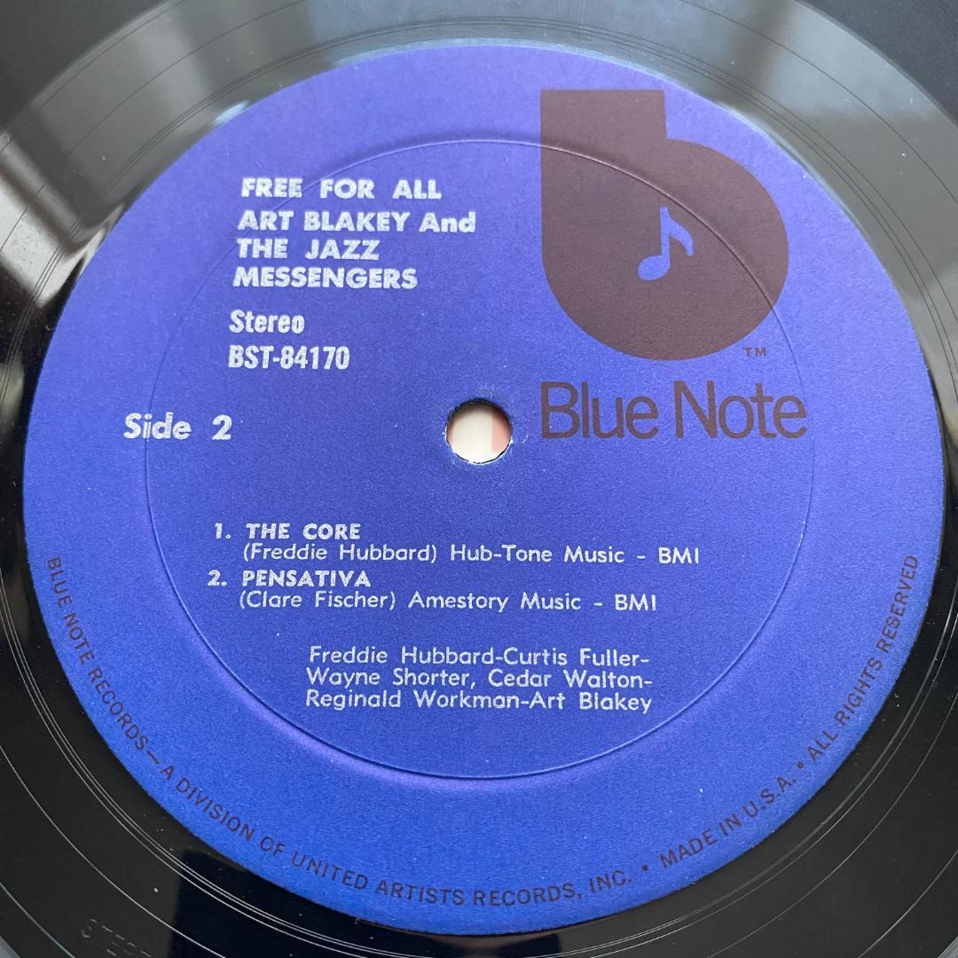 洋楽 LP Art Blakey Free For All BST-84170 US