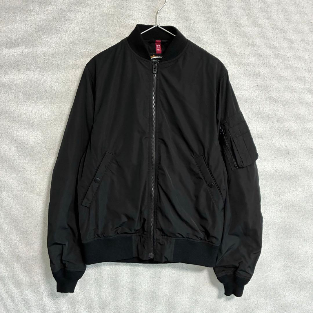 美品　ALPHA MA-1 フライトジャケット ブラック Mサイズ