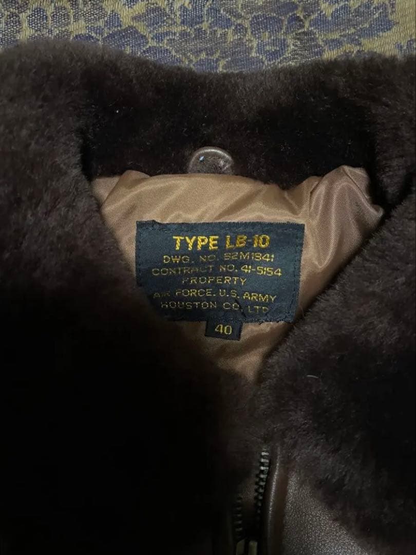 レザージャケット フライトジャケット 牛革 TYPE LB-10 ブラウン 40