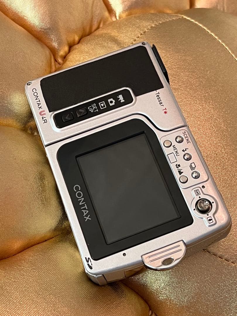 CONTAX U4R レザーカスタム 内部新品バッテリー 充電器 SDカード付