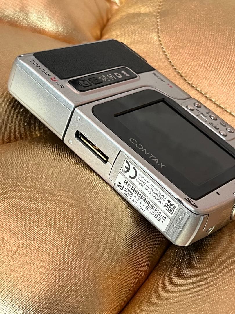 CONTAX U4R レザーカスタム 内部新品バッテリー 充電器 SDカード付